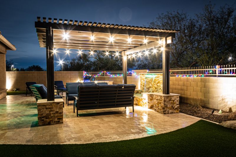 Pergolas with Integrated Lighting